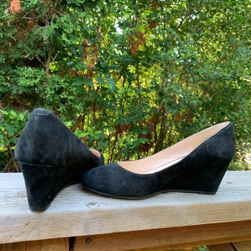 Leather Nine West Wedge Heels